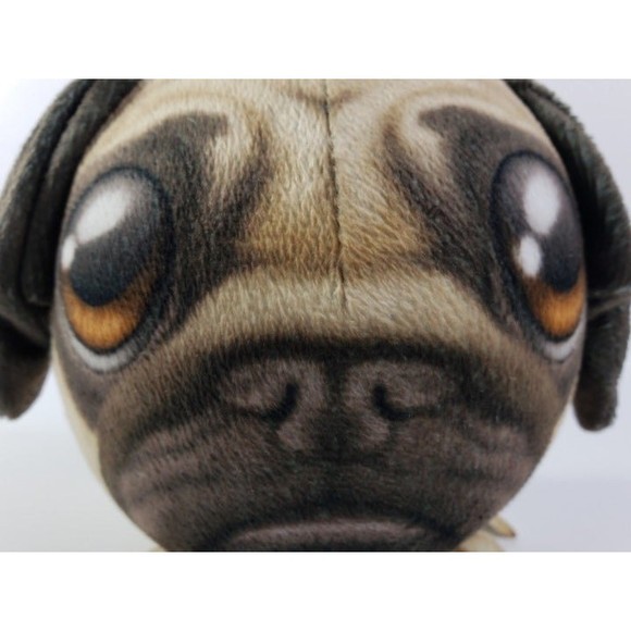 Pug Dog Fur Balls Plush Collectible Realistic Soft Toy Collectible 2016 - Picture 2 of 12
